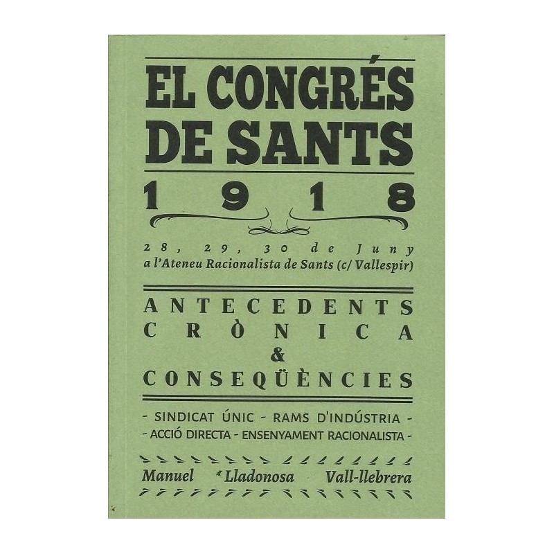 El congrés de sants 1918