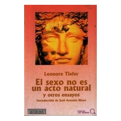 El sexo no es un acto natural